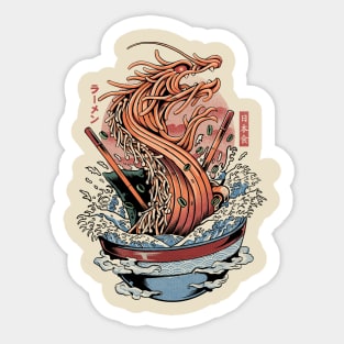 Ramen Dragon - Cream Sticker